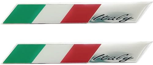 Lpitoy 2 Stück 3D Italien Flagge Auto Aufkleber Abzeichen Embleme Aufkleber Dekor Motorrad Karosserie Aufkleber Auto Styling Zubehör