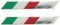 Lpitoy 2 Stück 3D Italien Flagge Auto Aufkleber Abzeichen Embleme Aufkleber Dekor Motorrad Karosserie Aufkleber Auto Styling Zubehör