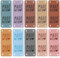 50 Stück Geprägte Handmade Label mit Löchern,Ymapinc Intim Handmade Label zum Annähen 10 Farben PU-Leder Handgefertigte Etiketten für DIY Taschen Hut Jeans Handwerk Stricken