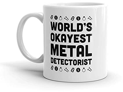 PIBONTO Metal Detecting Mug, Metal Detector Gift, Funny Metal Detectorist Gift, Treasure Hunter Mug