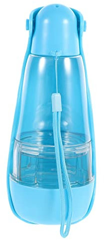 TOGEVAL Distributeur Eau Nourriture Portable pour Animaux Gourde Étanche pour Chien Et Chat pour Activités Plein Air Compacte Et Empêche Fuites