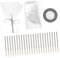 DRESSOOS Lot de 24 bâtonnets de Bonbons aux Pommes Scintillants dorés avec Rubans pailletés pour fêtes et événements spéciaux