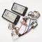 ProBucker Alnico Humbucker Tonabnehmer für Gibson Les Paul Pickups Hals und Brücke Pickups mit 4 Core Quick Connect Terminals 2V2T Kabelbaum Push Pull Upgrade (Chrom)