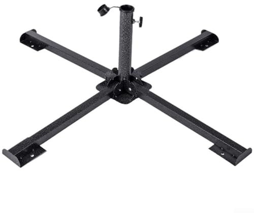 Pied de parasol robuste avec trou central réglable, pour pique-nique en plein air et camping