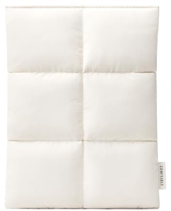 Comfyable Puffy Tablet-Hülle für iPad Mini 7 2024 A17 Pro, Mini 6 2021 A15, gesteppte Puffer-Tablet-Tragetasche für Damen und Herren, Reis