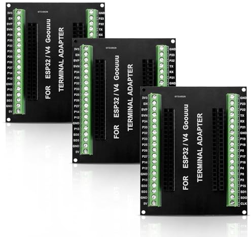 Heemol 3 Stück für ESP32 GPIO Breakout Board für 38PIN 25,5 mm für ESP32 Entwicklungsboard Erweiterungsboard für ESP32 Steckbrett