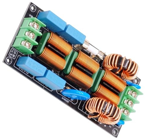 XuQiZZpp Filtro da interferenze elettromagnetiche 220V 4 Stage Design Sound Power Noise Eliminators per sistemi home theater Modalità comune Filtro soppressione del rumore