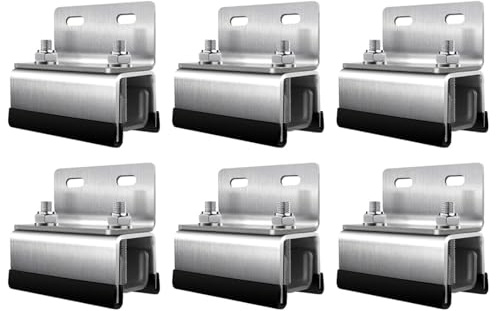 Van Roof Rack Mount Kit, 6 Stück Dachträger-Halterungen 304 Edelstahl Pilzkopfhalter für Ducato Jumper Boxer ProMaster Movano DIY-Lösung für Solarmodule, Dachterrassen, Markisen