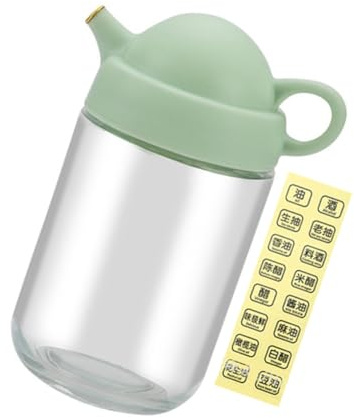 INOOMP Olivenölspender Küchenölflasche aus Glas mit Transparentem Design Praktische Schraubverschluss Flasche und Tropfschutz für Zuhause und Riegel