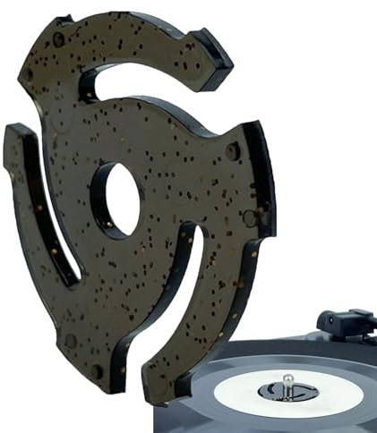 fayarrd Adattatore 45 Giri per Giradischi,Adattatore Centrale Per Vinili - Accessorio per Appassionati DJ Collezionisti e Principianti