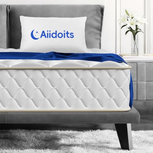 Aiidoits Matratze 140x200 cm Taschenfederkernmatratze 7 Zonen Härtegrad H3 22cm hoch mit abnehmbarem waschbarem Spannbettlaken, Matratze für Erwachsene, Oeko-TEX Zertifiziert