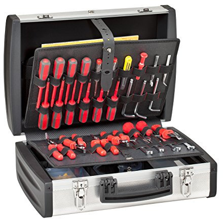 GT LINE COMPOSIT 190 PEL Tool case in aluminium and plastic resin, Black