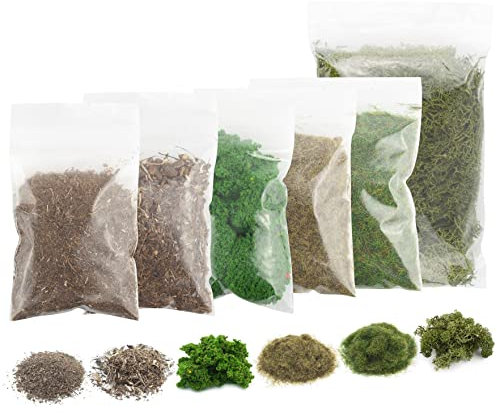 War World Scenics Sommerwald Landschaft Starter Set – Modellbahn Modellbau Modell Basing Kit Diorama Tabletop Gelände Landschaftsbau Laub Foliage Blumen Dekormoos Streugras Geländebau