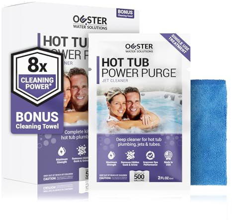 Bio Ouster Spa Purge Hot Tub Restaurierung - Whirlpool-Spülung, Whirlpool-Reiniger für Düsen und Röhren, Whirlpool-Chemikalien, Spa-Chemikalien für Whirlpool, Spa-Reiniger für Whirlpool,