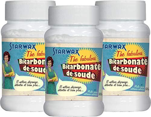 Starwax Fabulous Natron, 3 x 500 g, ideal für die Reinigung aller Oberflächen im Haus