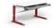 Moll Bandit Kinderschreibtisch höhenverstellbar | mitwachsend, ergonomisch & neigbar für aufrechtes Sitzen | ideal für Schulkinder | Schreibtisch weiß (mit Schublade, Rot, 117,2cm x 70,5cm)