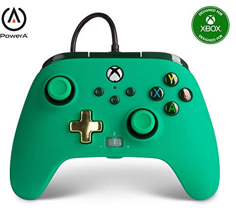 Mando con cable mejorado PowerA para Xbox Series X|S - Verde