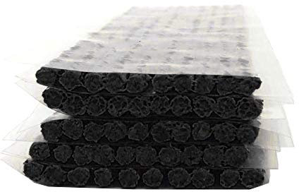 ETOPARS 50 pièces Réparation de Pneus sans Chambre Bande Crevaison Kit Cordes Prise Courant Caoutchouc Outil Rétablissement Voiture Noir 200mm x 3.5mm