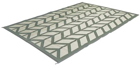 BO-Camp Flaxtom Outdoor-Teppich, grün/grau, 200x270cm