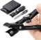 VOGARB Toe Nail Clippers for Thick Nails, Large Wide Jaw Opening Toenail Clippers with Toenail File Heavy Duty Fingernail Cutter No Splash for Men Women Adult Seniors (Black with File)