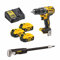 DEWALT Perceuse Visseuse sans fil 3 batteries 5Ah et kit accessoires DCD791P3A-QW