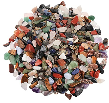 NKlaus Afrika Mix Trommelsteine 100g, 10–20mm, natürliche Schmucksteine