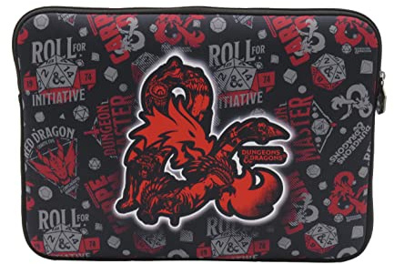 CYPBRANDS Dragons and Dungeons - 15 Laptoptasche, Computertasche, Laptoptasche, wasserdicht, schwarz, offizielles Produkt