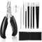 HEYMKGO 9 in 1 Professional Toenail Clippers for Thick or Ingrown Nails, Heavy Duty Podiatry Tools for Men and Women