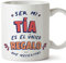 MUGFFINS Tazas para TÍA - En Español - Soy el único regalo que necesitas - 11 oz / 330 ml - Regalo original y divertido