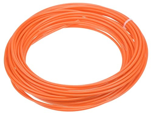 PATIKIL Wicker Repair Kit, 33ft(10m) 2.5mm Round Synthetic Rattan Material Plastic Wicker Woven Set for DIY Craft and Weaving Basket Making, Orange
