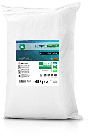 Detersivo in polvere per lavatrice 10 kg - Per capi bianchi e colorati - Azione smacchiante profonda - senza fosfati - Anti-calcare - Uso professionale o domestico - VITACAB Basic
