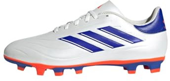 adidas Unisex COPA Pure II Club Football Boots Flexible Ground Fußballschuhe, Cloud White/Lucid Blue/Solar Red, 48 EU