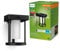 Philips Outdoor Ultra-Efficient Solar Camill Wandleuchte 1,4W, Dual-Bright Sensor, rund, matt, 3000 Kelvin, IP44 wetetrfest, schwarz