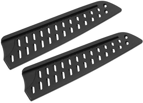 M METERXITY 2 Pack PP Knife Sheaths - Kitchen Knife Protectors Edge Guard Blade Protective Cover for 7 Santoku Knife, Apply to Kitchen Camping Traveling (Black)