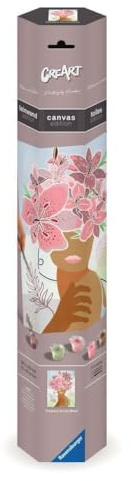 Ravensburger CreArt Gedankenblumen - Malen nach Zahlen für Erwachsene | DIY Malset mit Pinsel und Acrylfarben, 30 x 40 cm, Geschenk für Frauen und Männer