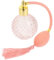 DOITOOL Vintage Glass Perfume Bottle 100ml Refillable Spray for Travel and Home Décor Classic Empty Fragrance Atomizer Long Pink Airbag