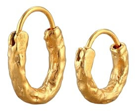 HG HAZE & GLORY Ohrringe Damen aus 925 Sterling Silber, Schmuck Frauen, Silberohrringe, CreolenSet, Vintage, Starter, vergoldet