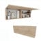 PLATAN ROOM Badschrank 80/120 / 160/200 / 240 breit Badmöbel Badezimmer Klapphängeschrank Schrank Hochglanz Matt Weiß (Sonoma Eiche, 120 x 40 x 25)