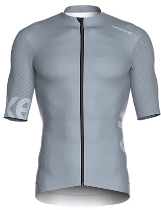 INBIKE Radtrikot Herren Kurzarm Fahrradtrikot Sommer Atmungsaktiv Trikot Fahrrad Rennrad Shirt Fahrradbekleidung Grau XL