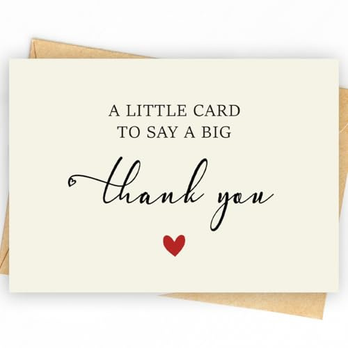 25 Pack 350GSM | Thank You Cards | Thank You Cards & Notes with Envelopes | Pefect for Baby Shower, Wedding, Teacher, Graduation, Business, Holiday, and Christmas | Teacher Appreciation Gifts