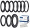 10 pieces 67 mm filter ring adapter set, filter metal step rings for all brands, UV ND CPL 67-43, 67-46, 67-49 mm, 67-52 mm, 67-55 mm, 67-58 mm, 67-62 mm, 67-72 mm, 67-77 mm, 67-82 mm + lens cleaning