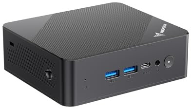 MINIS FORUM UN100P Mini-PC, Intel Alder Lake der 12. Generation – N100, 16 GB DDR4 RAM 512 GB PCIe SSD, 2 x HDMI 2.1 TMDS/USB-C, 4 x USB-Anschlüsse, WiFi 6, BT5.2, 2,5 G RJ45