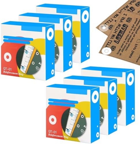 Lochverstärker, 1500 Stück lochverstärker Selbstklebend Reißfeste Lochverstärker Lochverstärkungsringe, Lochverstärker Aufkleber Verstärkungsringe Auf Rolle für Büro Schule Heimbedarf