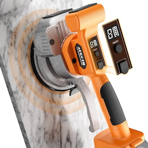 APROTII Tile Vibration Tool Compatible with the Makita 18V Battery, Tile Suction Cup with Adjustable 9 Speeds & 145mm Suction Cup & Digital Display for Laying Large Tiles 15-230cm - No Battery