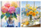 Hongyrjy 2 Stück Diamond Painting Erwachsene-Blumen Diamant Painting Bilder,5D Diamend Painting Blumen Bilder als für Geschenk Zuhause Wanddekoration 12x16inch