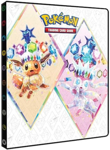 Ultra PRO Scarlet & Violet 9-Pocket Portfolio for Pokémon Cards - Full Art Cover of Terestallized Eevee, Sylveon, Jolteon, Flareon, Vaporeon Design - Holds 252 Pokemon Cards or Standard Size Cards