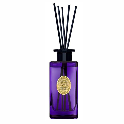 M&SENSE 300ml Raumduft Lavendel Eukalyptus Duft|Reed Diffuser mit 7 Duftstäbchen|Luxus Lufterfrischer für Badezimmer,Wohnung,Heimdekoration|Raumduft Stäbchen|Bathroom Shelf Decor