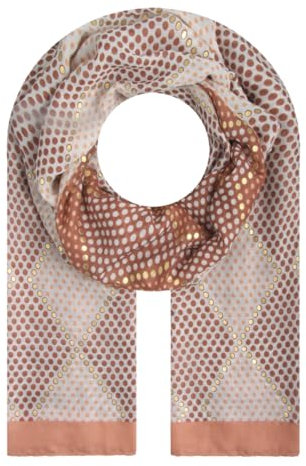 Majea Halstücher Damen Tuch Kopftuch Halstuch Schal Damen-Schal Tücher Stola (880033) (braun 7)