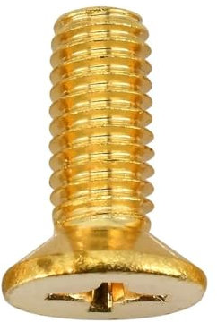 Cilky Viti Metalliche 30-200 Pezzi M2 M2.5 M3 Viti a Testa Svasata in Ottone Phillips/Testa Tonda Croce Testa Piatta Filettatura metrica(Countersunk Head,12MM_M3 (30PCS))