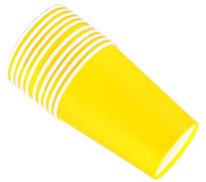 PERSELOSO 100pièces Lot De Gobelets Papier Jetables Épais Pour Loisirs Créatifs Et Gobelets Papier De Fête Diy Jaune